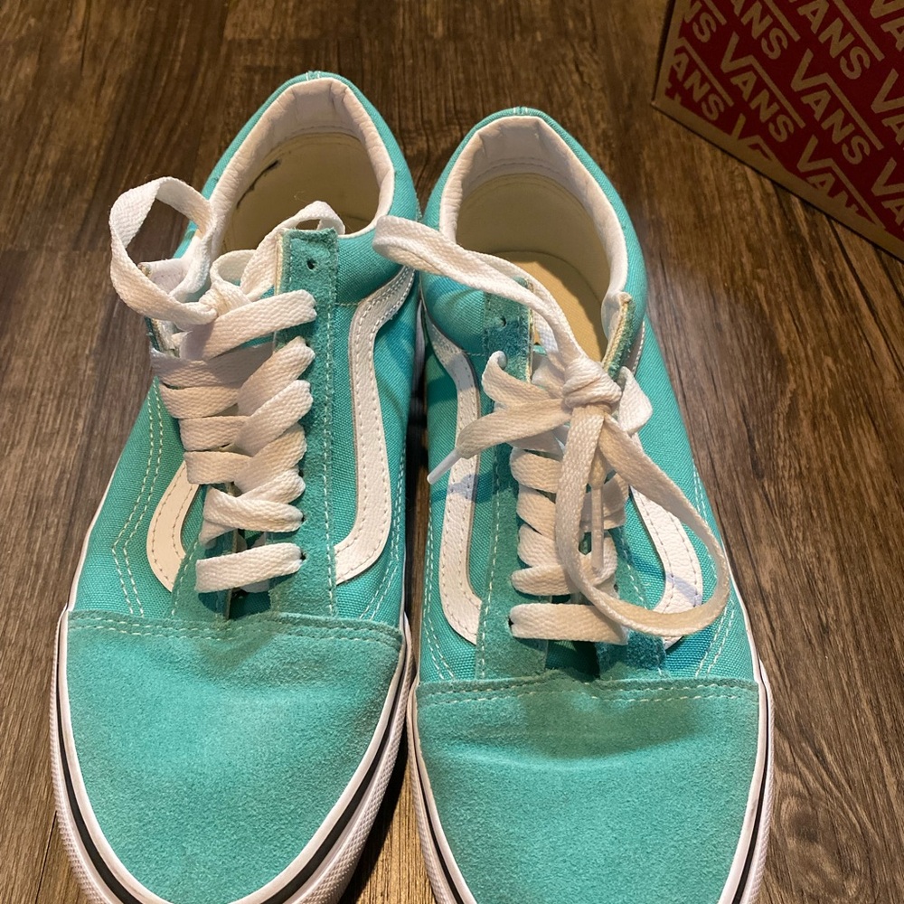 Vans Aqua and White Casual Shoes